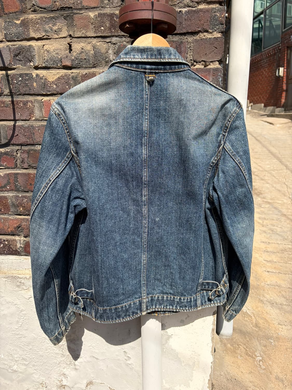 Old Uniqlo 데님 집업 워크 자켓 상품이미지5