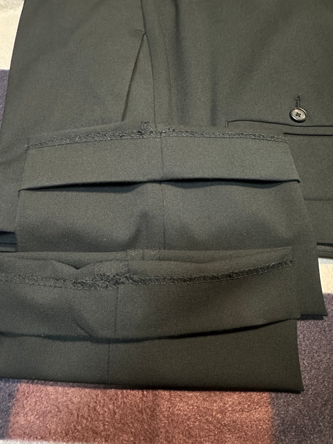 [무탠다드] 세미 와이드 히든 밴딩 슬랙스 [블랙] - 33 상품이미지8