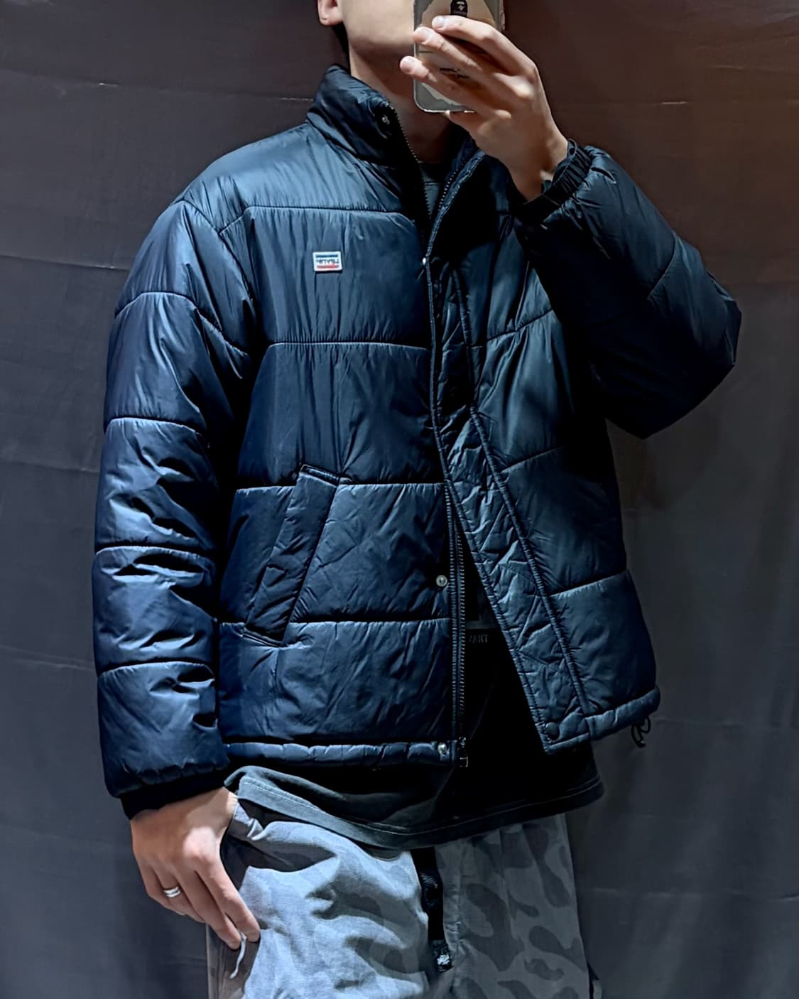 M Levi's 리바이스 스몰패치 로고 퍼포먼스 패딩 상품이미지1