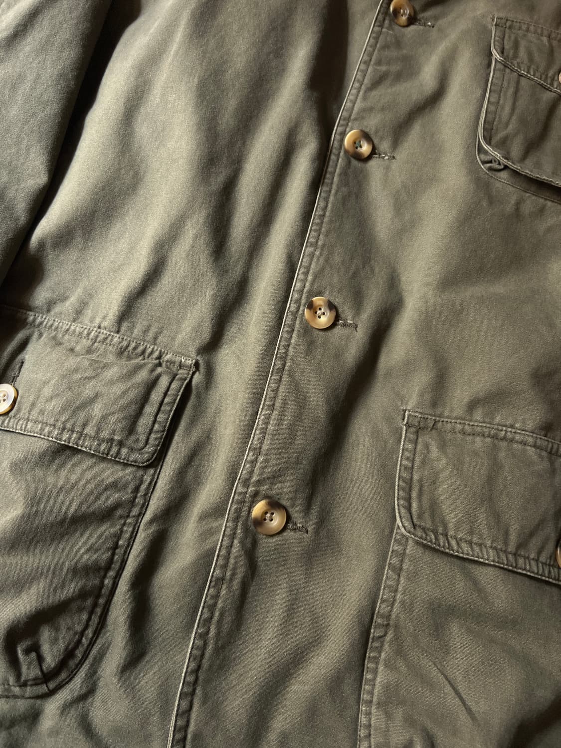 [XL]USA 빈티지 올리브그린 체크 퀼팅 헌팅자켓 상품이미지4