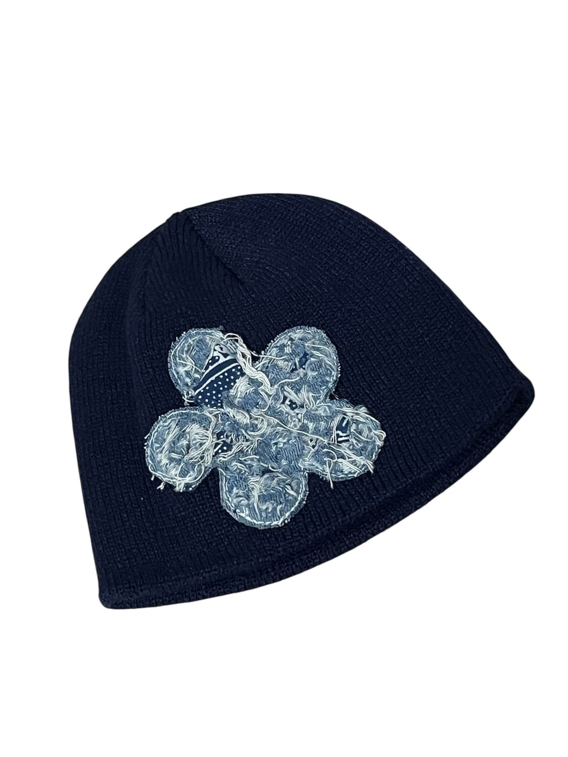 Distressed flower beanie 상품이미지1
