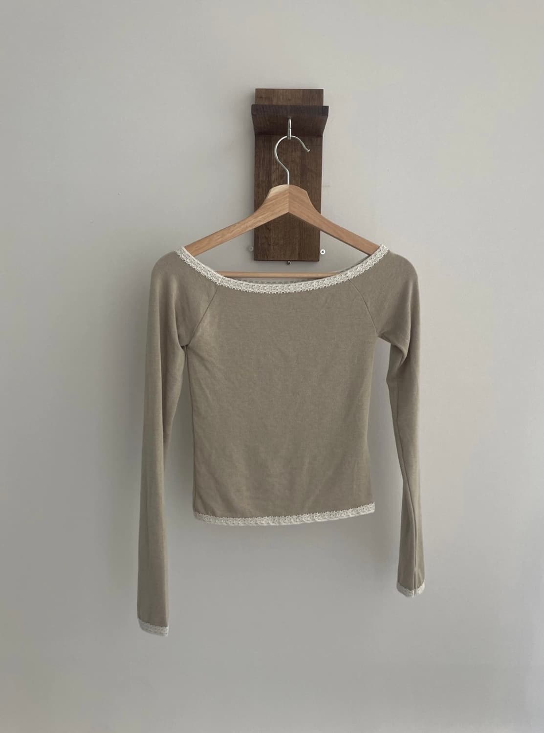 시즐 seezul 워터 빈티지 이너 티셔츠 베이지 상품이미지5