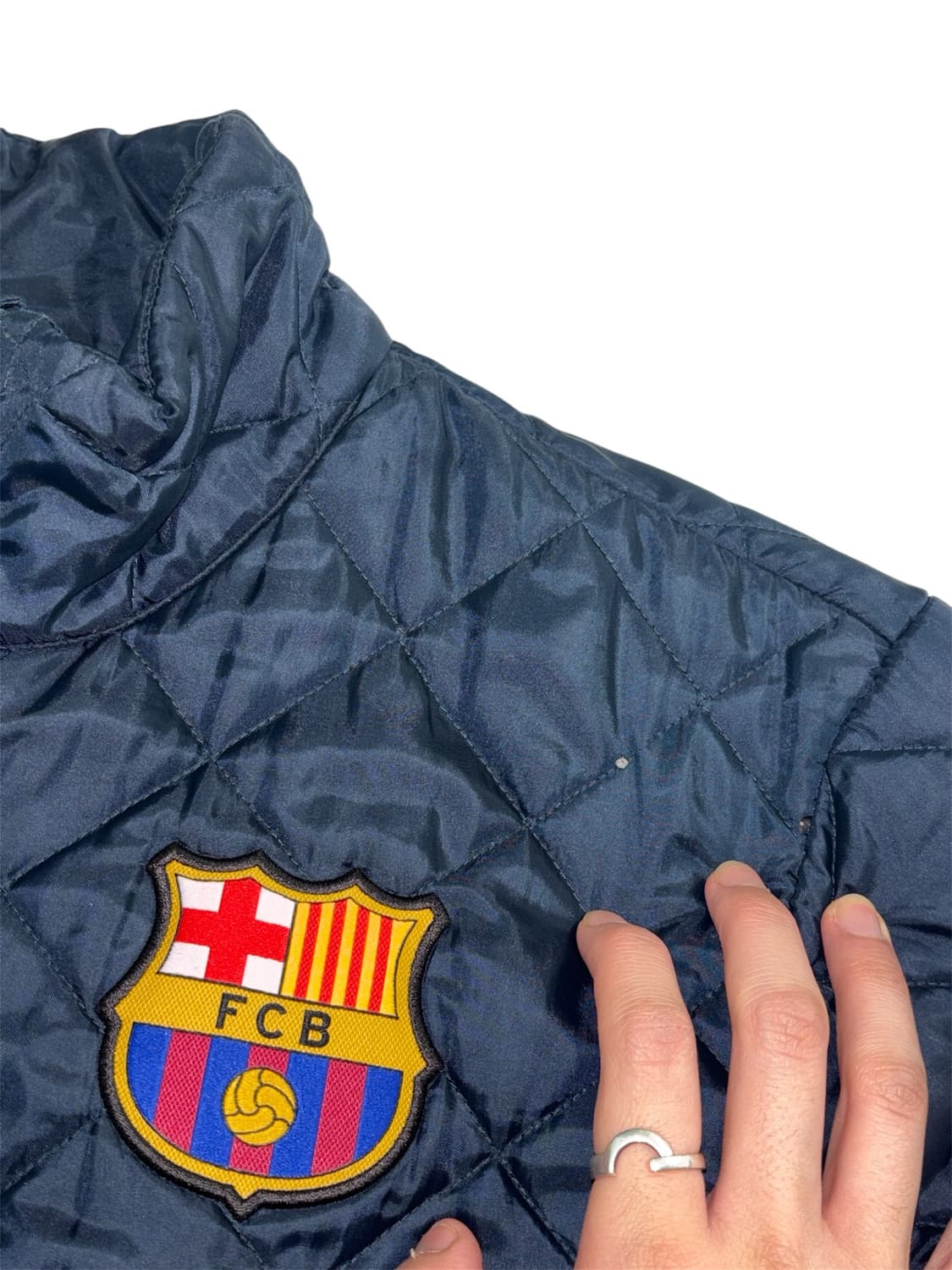 나이키 fc 바르셀로나 네이비 퀄팅 자켓 상품이미지5
