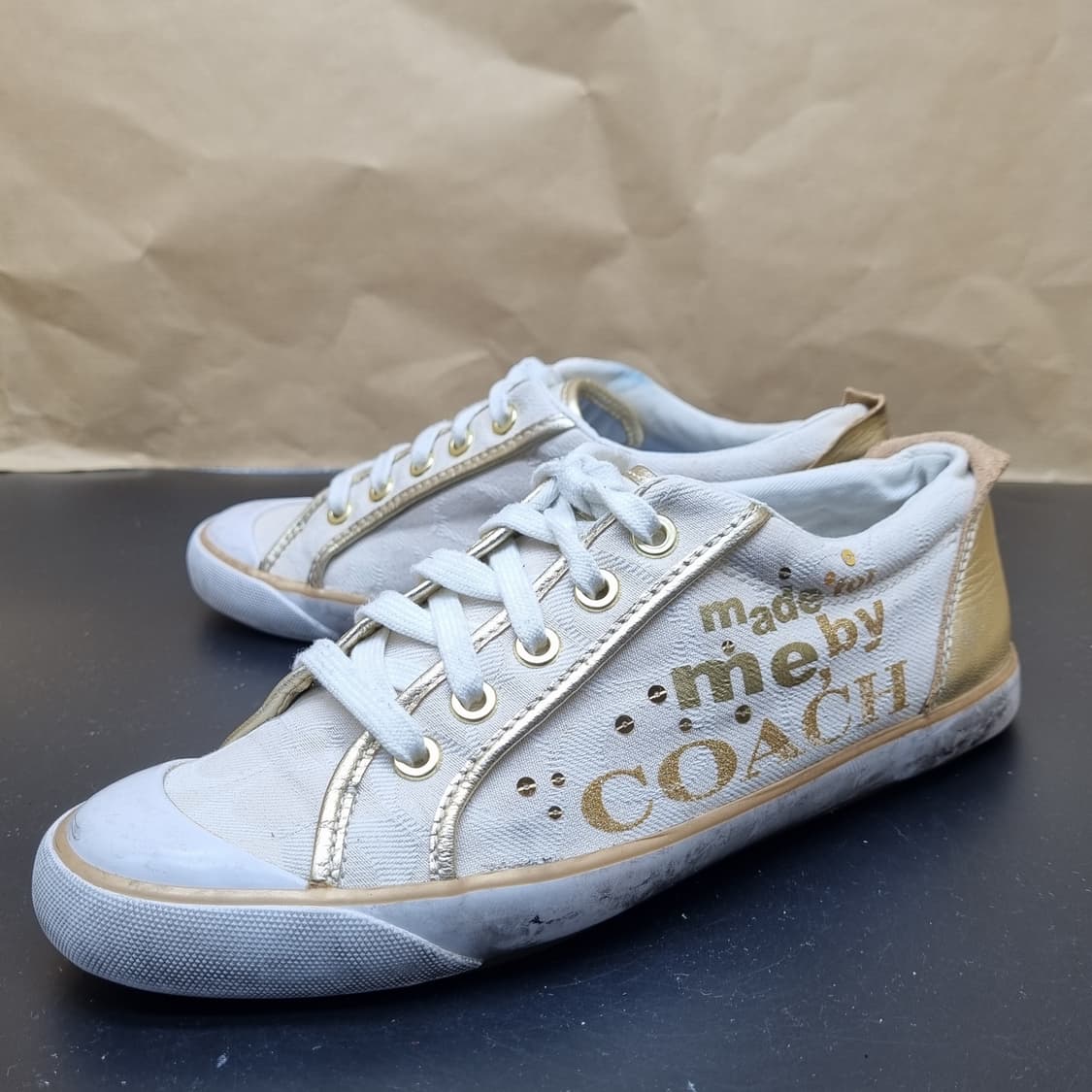 코치 골드 스니커즈 245 상품이미지1