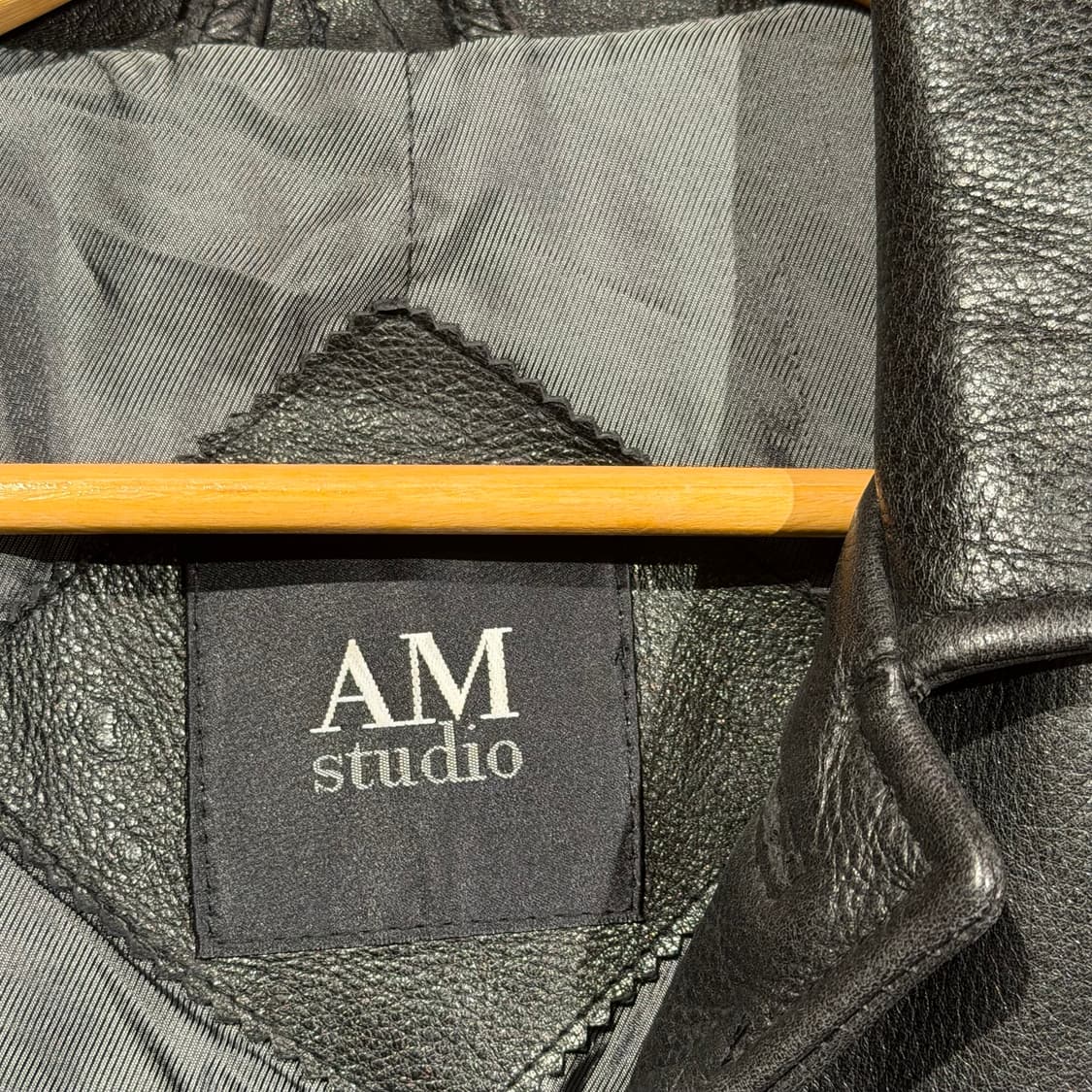 AM스튜디오 헤비 카우레더 카 코트 L 소가죽 자켓 상품이미지3