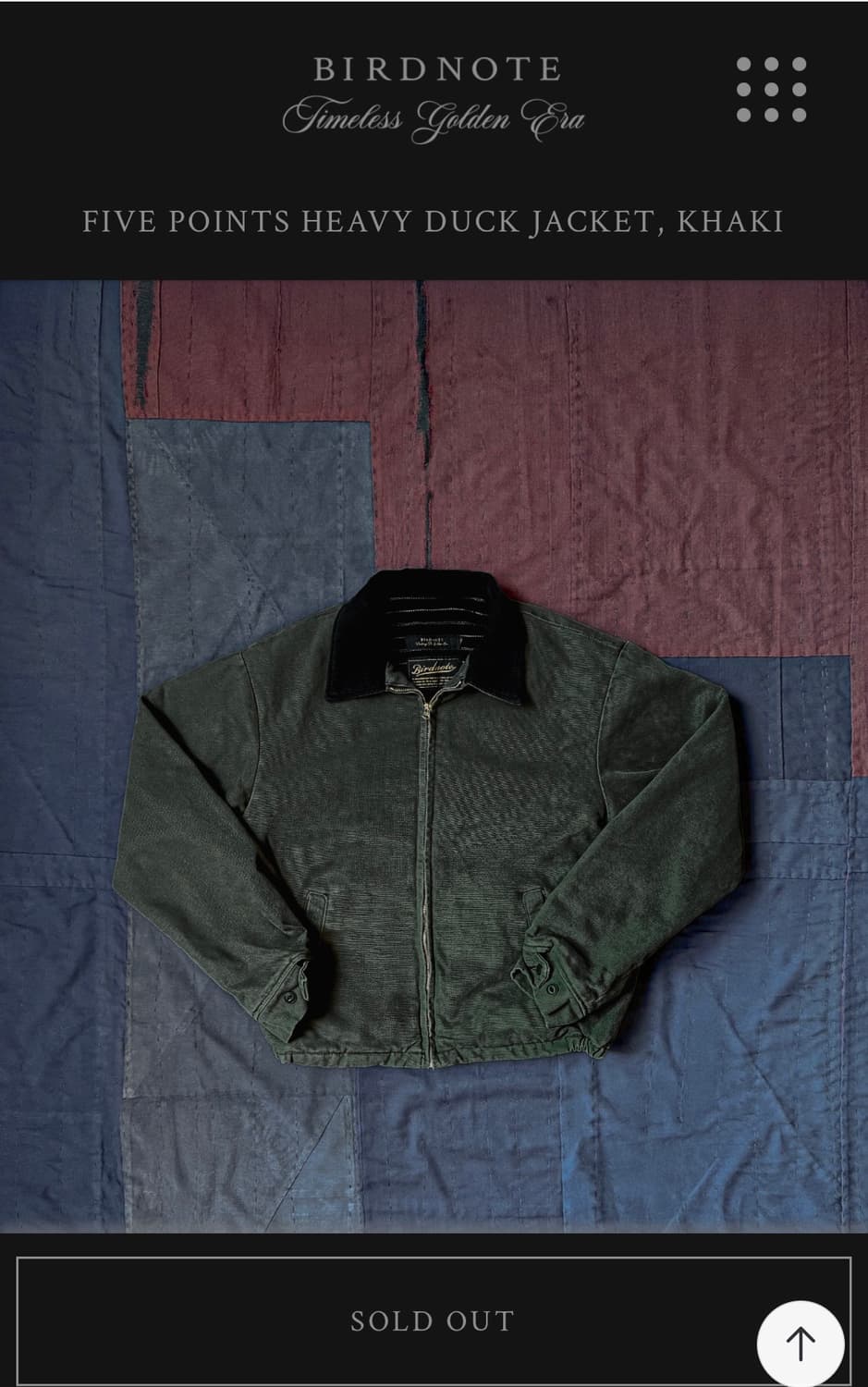 (구매) 버드노트 덕 자켓 카키 44 상품이미지1