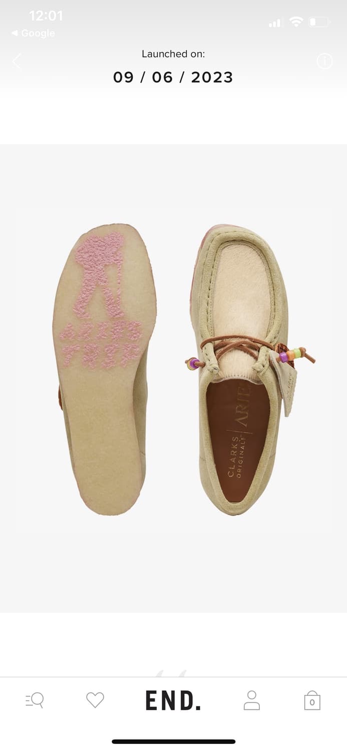 Clarks x Aries 왈라비 콤비 메이플 상품이미지1