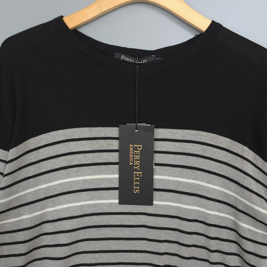 새제품)페리 엘리스 아메리카 Perry Ellis 스트라이프 니트 105 상품이미지2