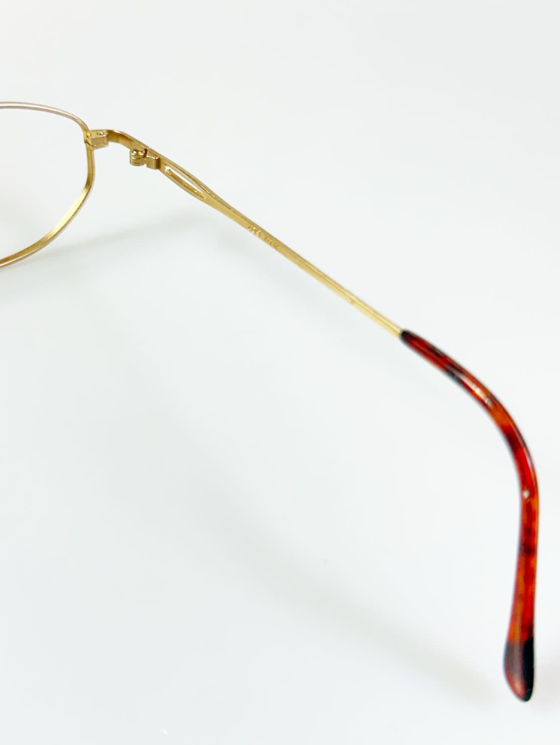 90s OTIC 골드 슬림 오벌 메탈 프레임 빈티지 안경 상품이미지6