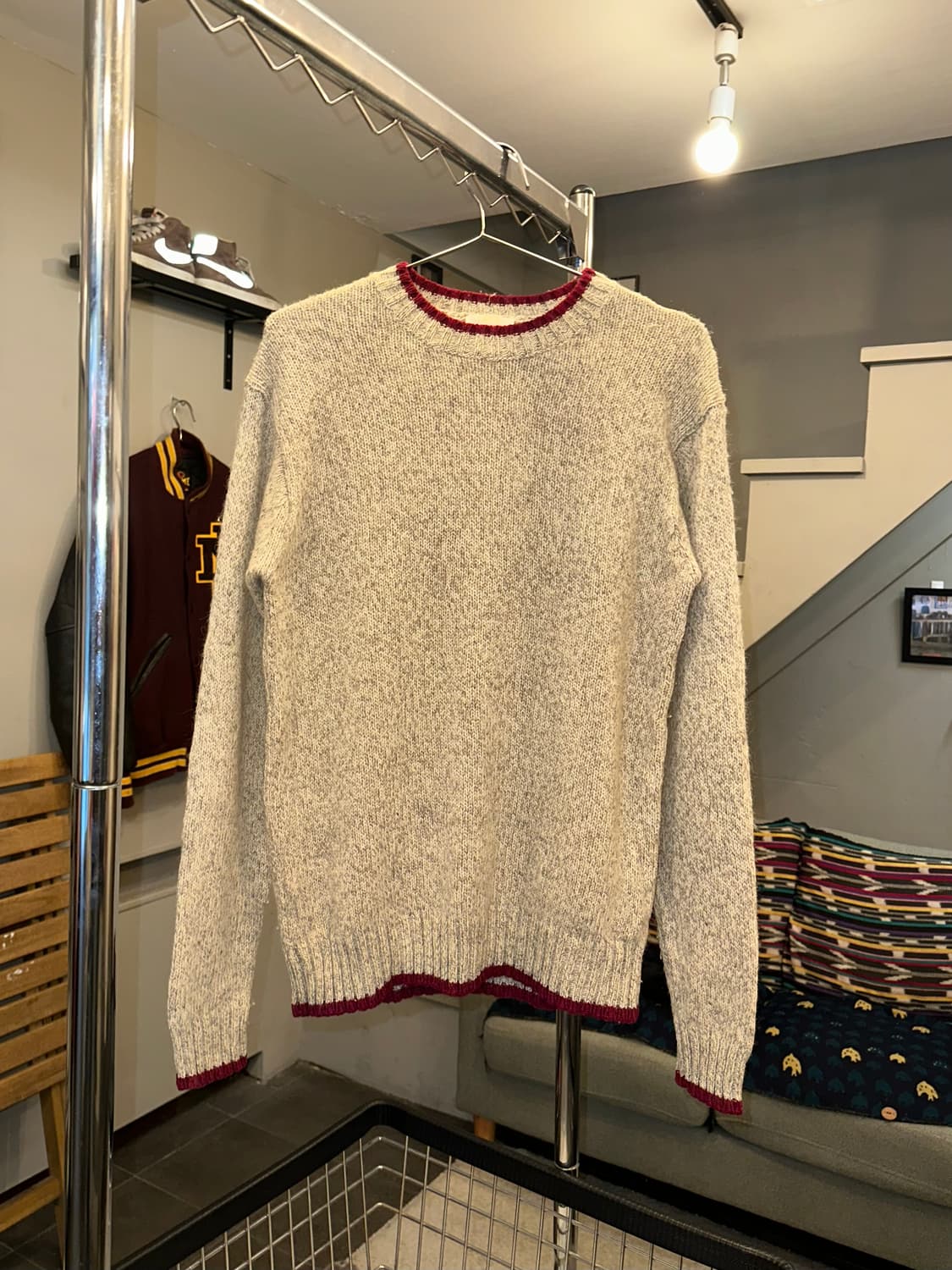 Old Beams wool line detail knitwear  상품이미지4