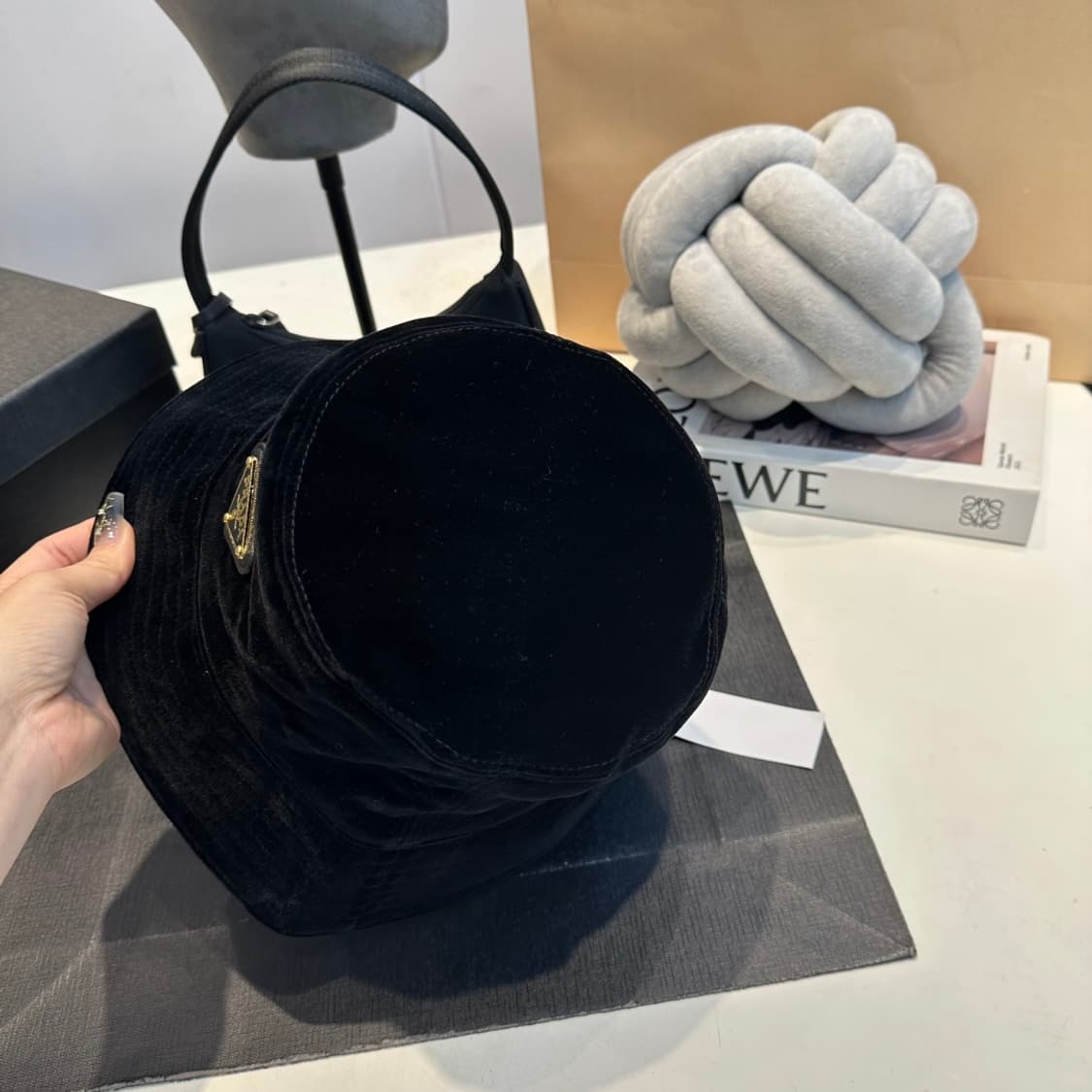 프라다 짜임 햇 4색 벙거지 모자 상품이미지6