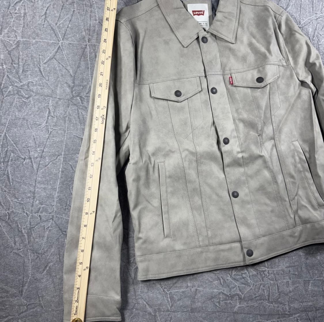 리바이스 스웨이드 텍스처 트러커 자켓 M (보류) 상품이미지8