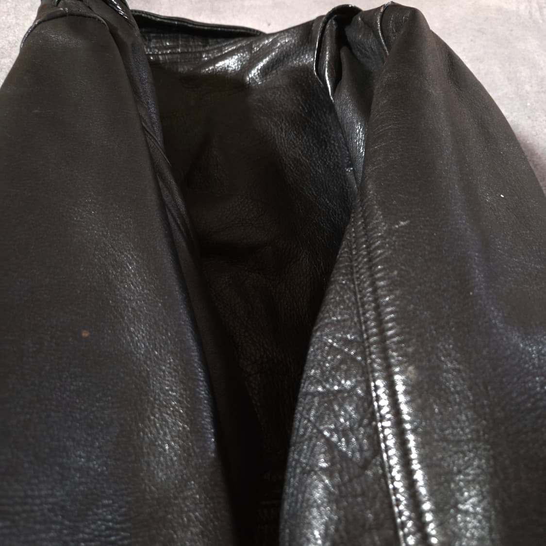 ROBO BAHRON 카프레더 카프스킨 A-2 자켓 M 상품이미지5