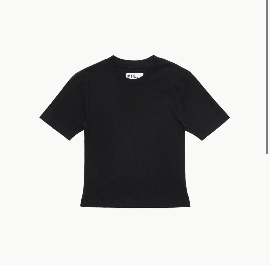 MHL simple t-shirt (black) 상품이미지1