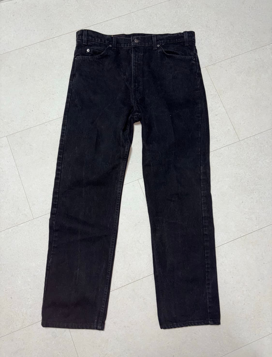 90s levi's 505 오렌지탭 블랙진 Made in USA 상품이미지6