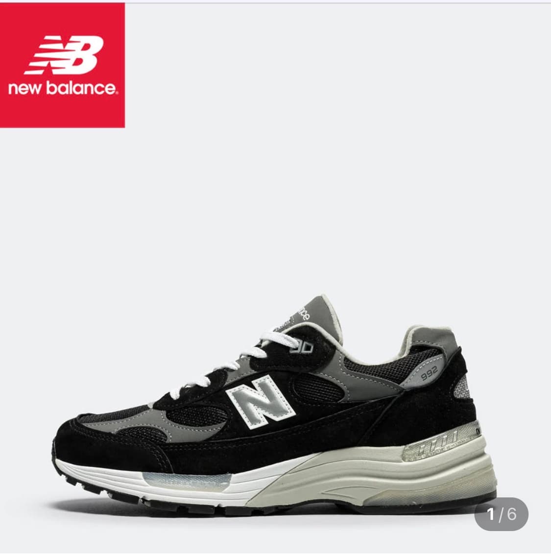 [새상품] 뉴발 992 블랙 235 상품이미지1