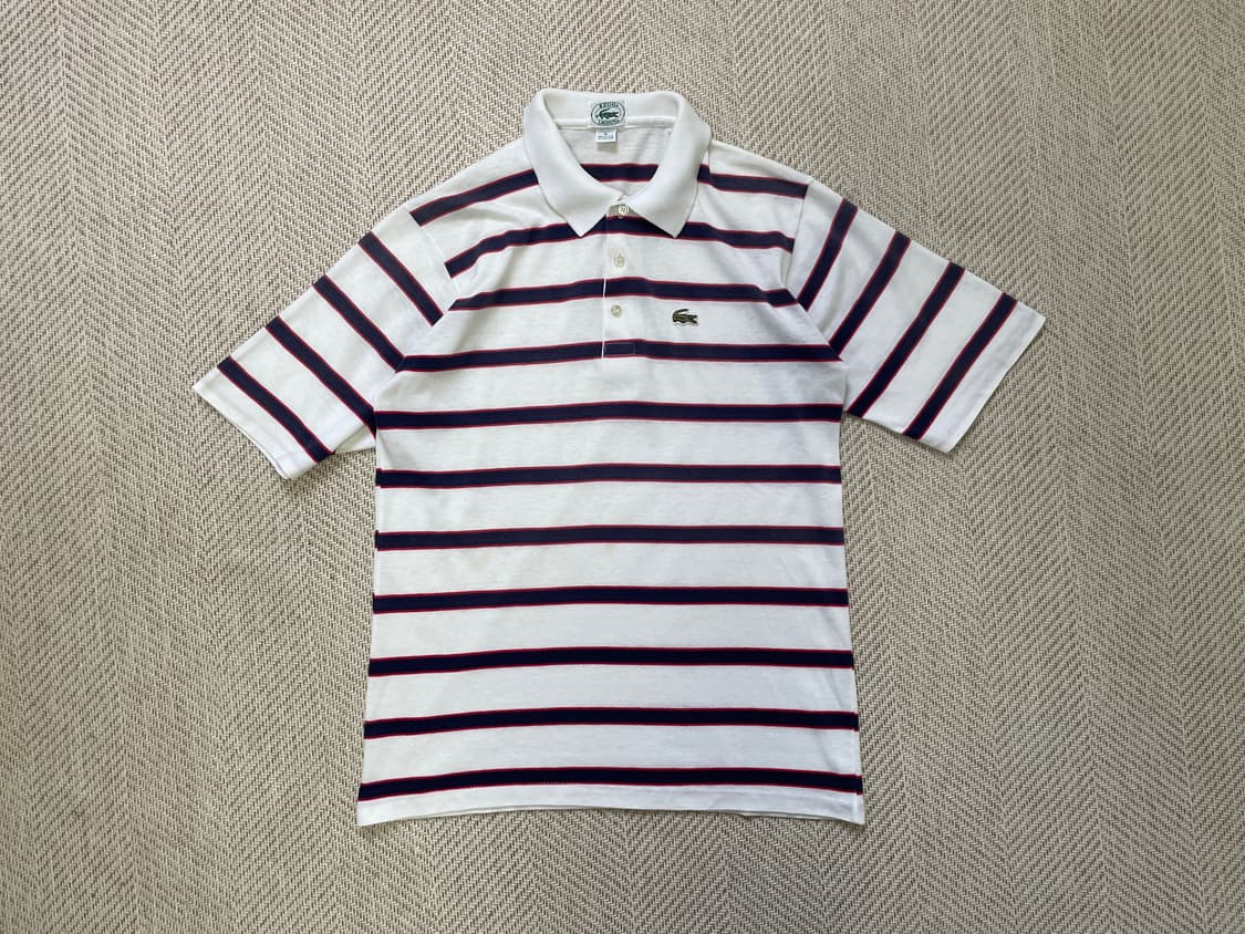 80s usa라코스테 izod lacoste 스트라이프 반팔티  상품이미지1