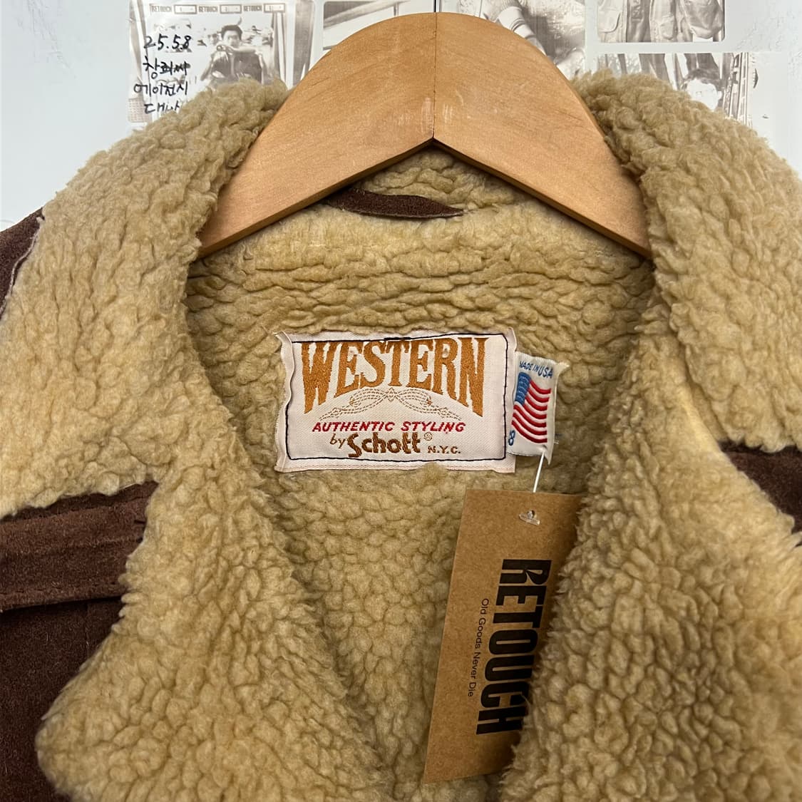 쇼트 NYC 웨스턴 스웨이드 쉐르파 자켓 상품이미지2