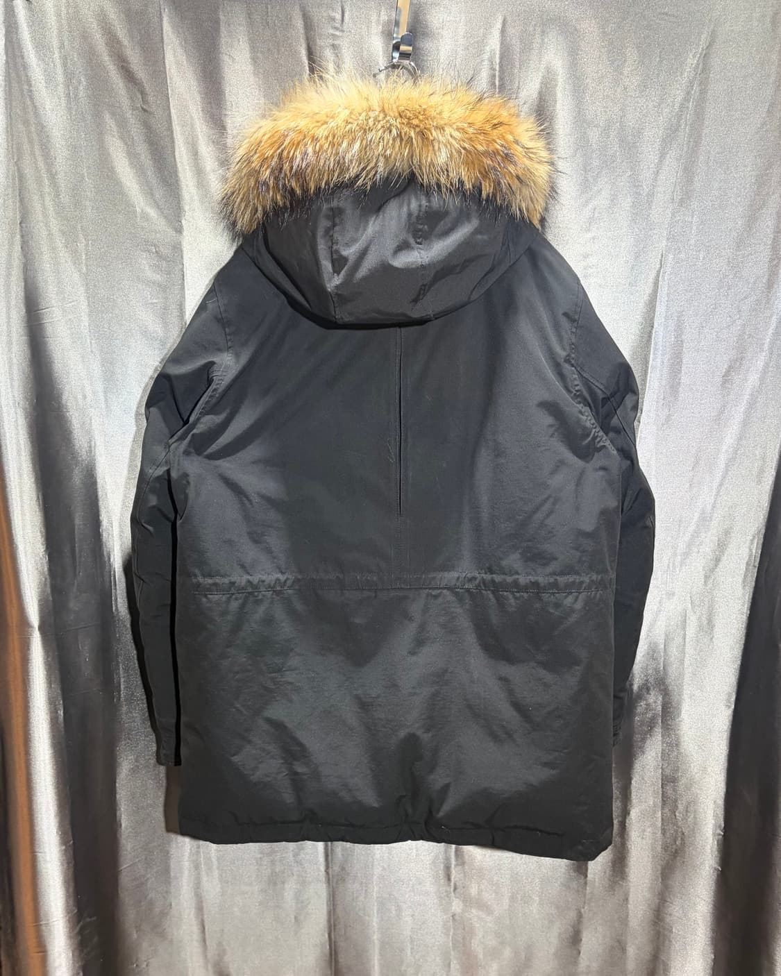 L 에스피오나지 포켓 디테일 라쿤 야상 미들패딩 상품이미지3