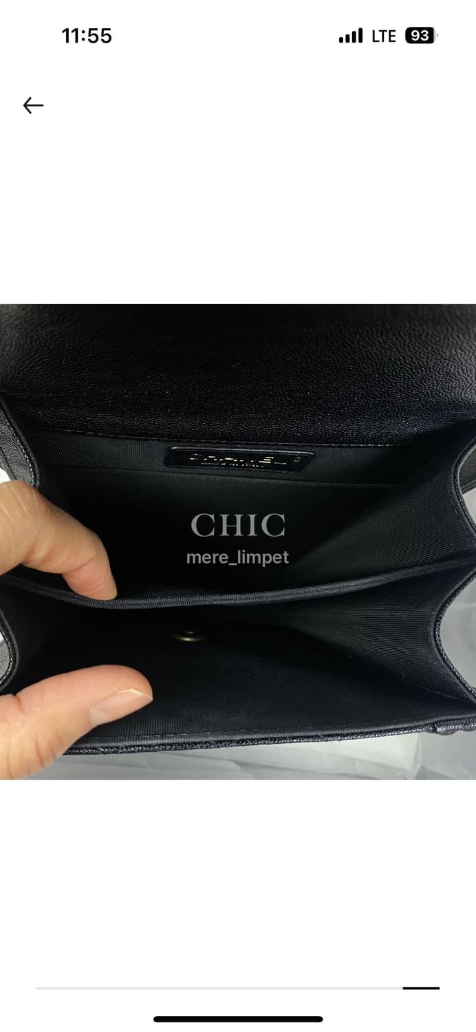 [신품급풀박스]샤넬 보이사첼백 뉴보이 금장 캐비어 한정판 상품이미지4