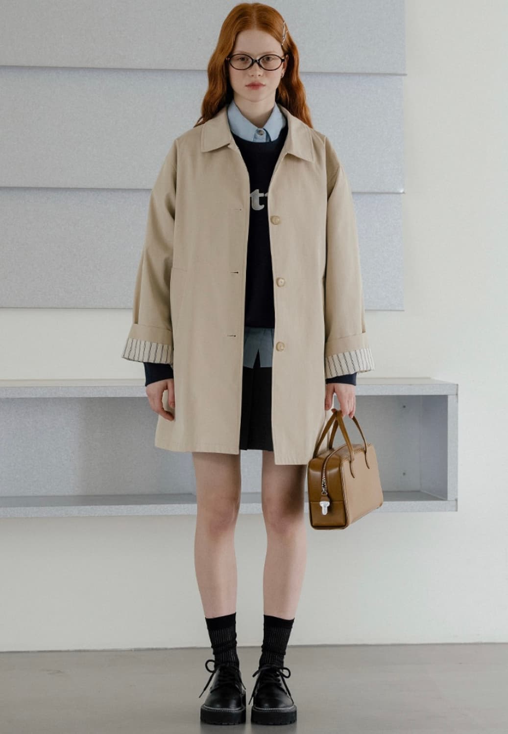 노운 베러 하프 트렌치 코트 상품이미지1