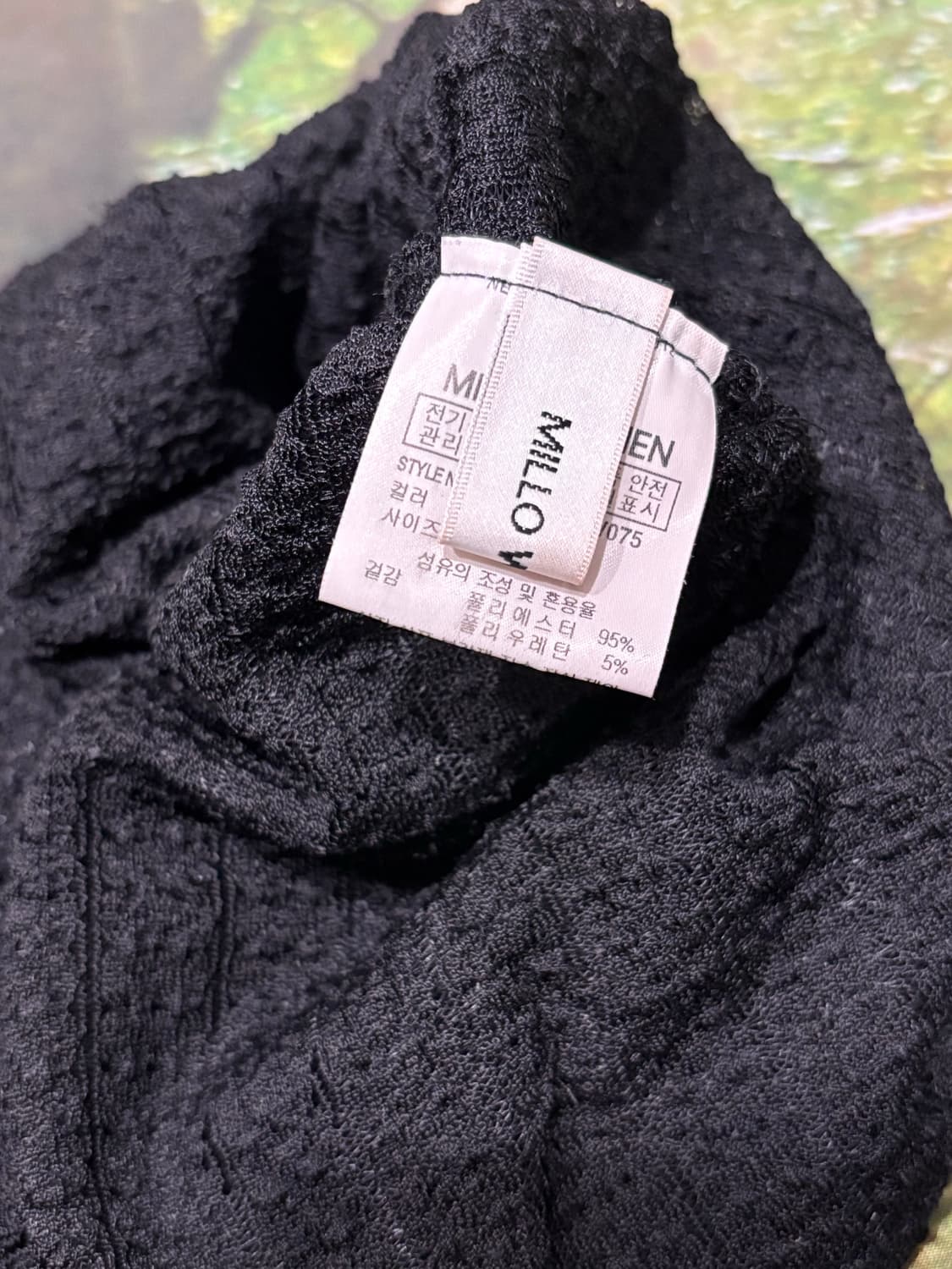 밀로우먼 심볼 레이스 비니 블랙 상품이미지5