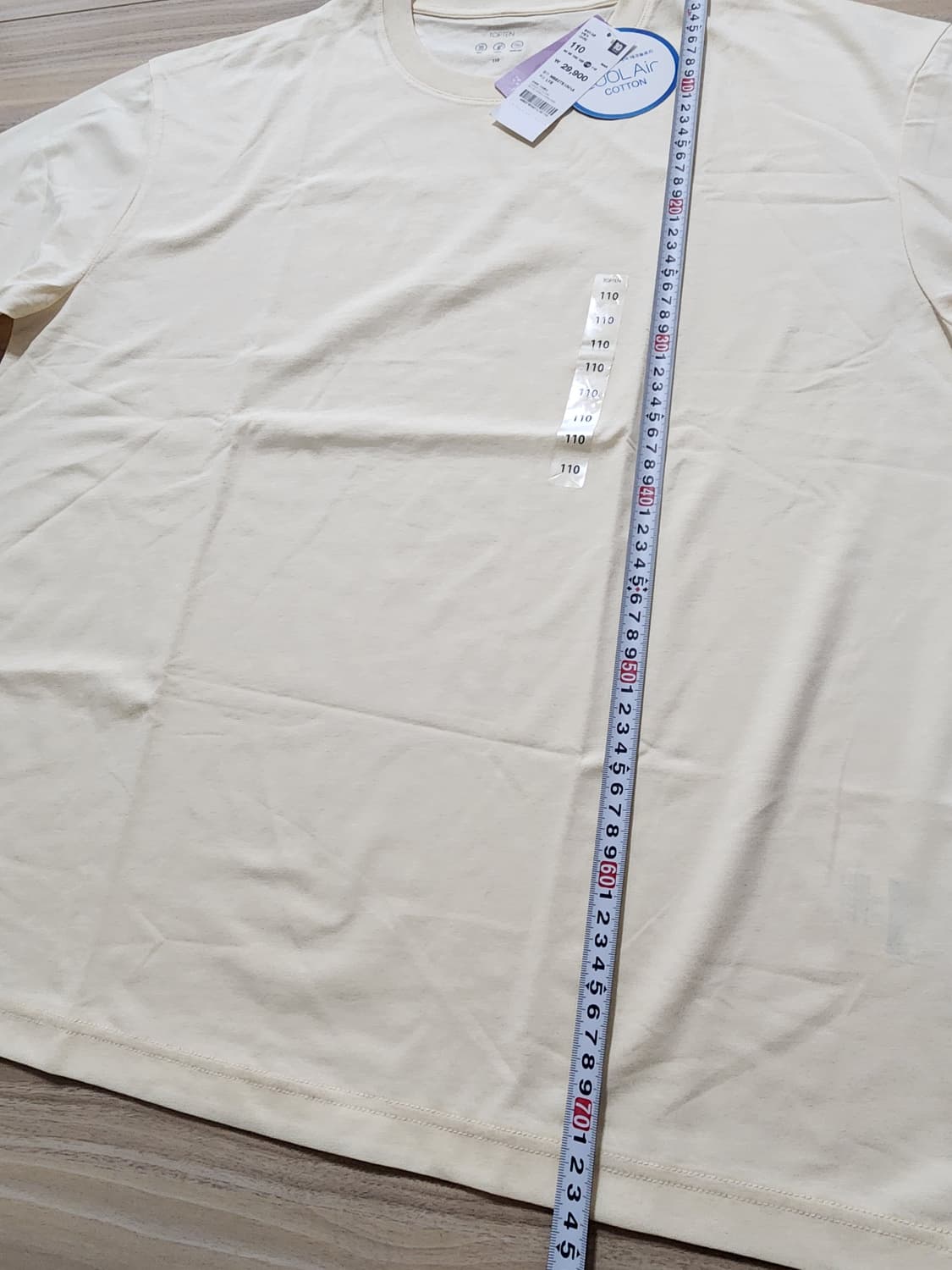 탑텐쿨에어반팔티셔츠110옐로우 상품이미지6