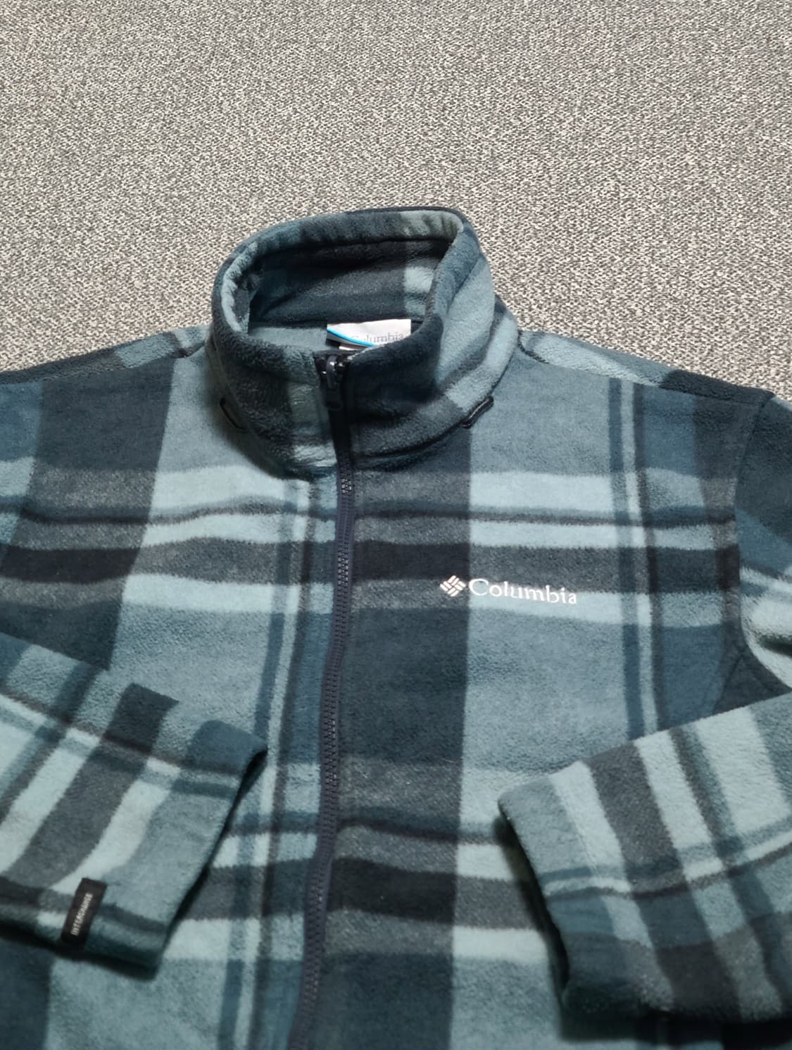 콜롬비아 체크 후리스 XL 상품이미지2