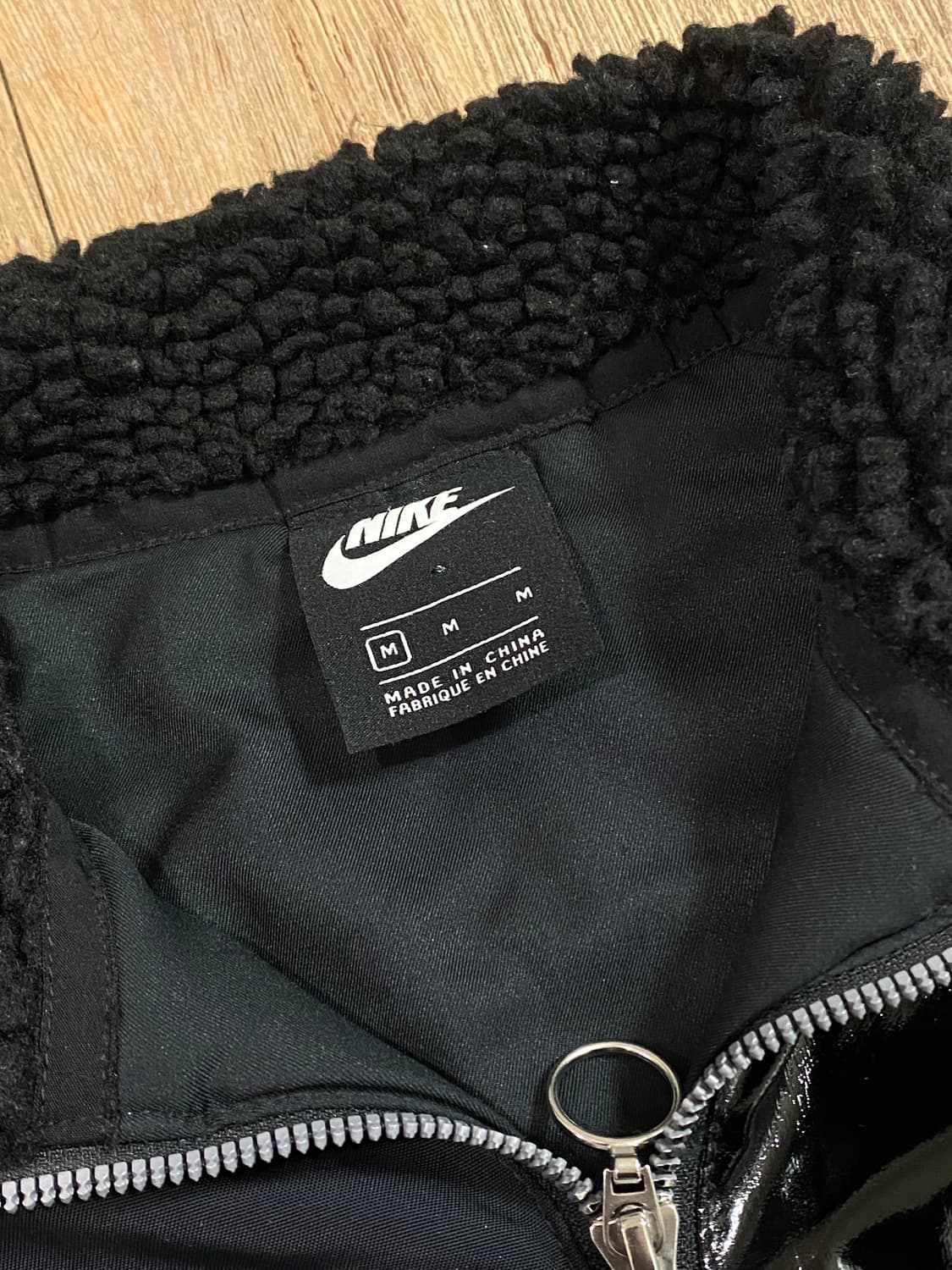 나이키 우먼스 아이콘 블랙 크롭 저지 자켓 M 상품이미지6