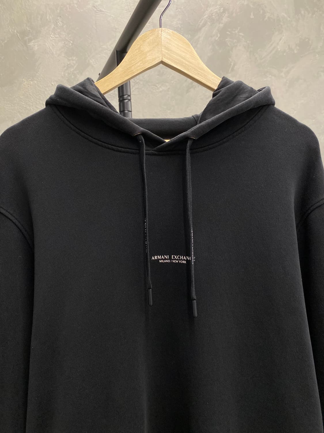 [XL] 아르마니 익스체인즈 블랙 스펠아웃 후디 상품이미지3