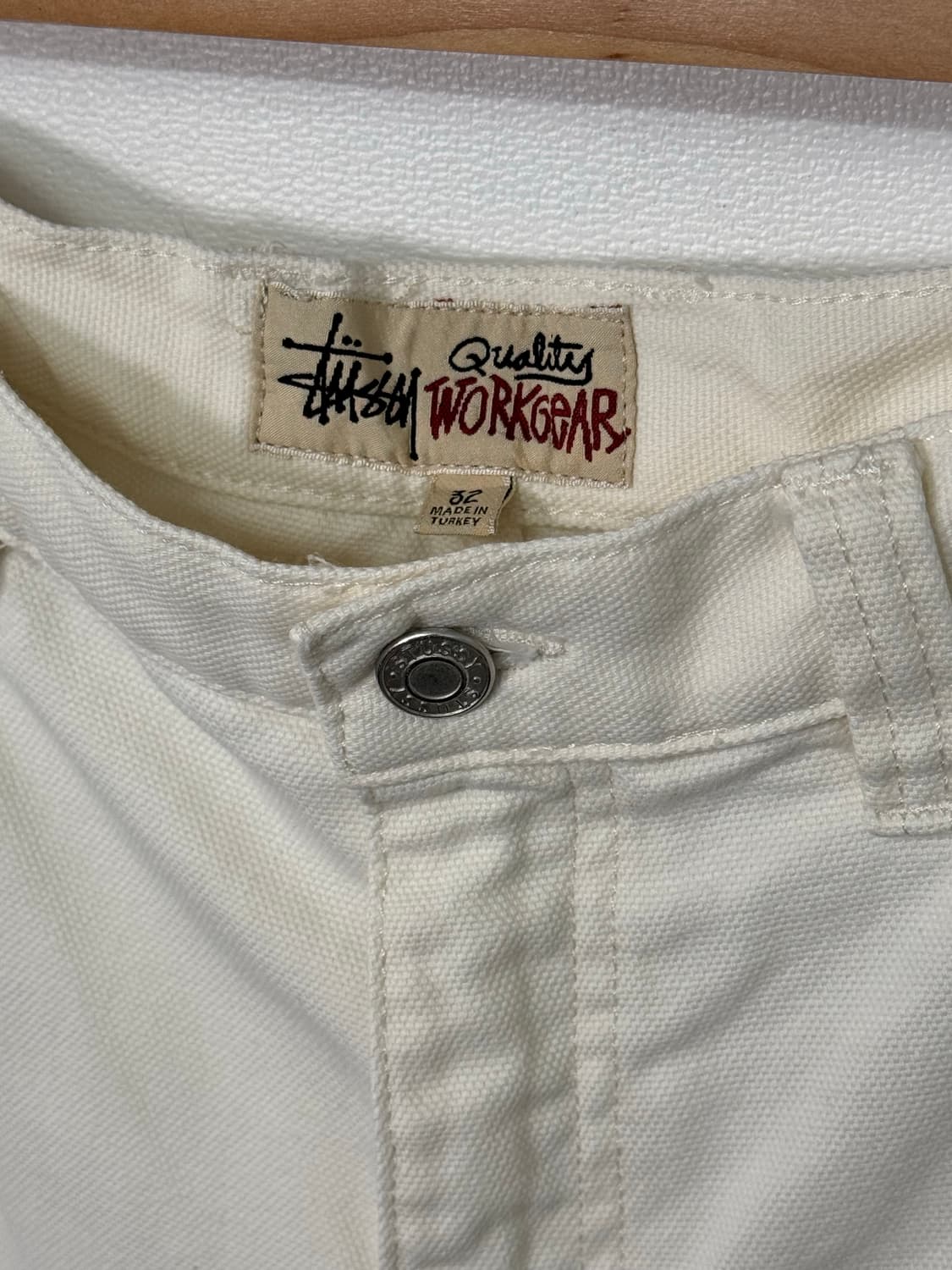 스투시 워크웨어 더블니 화이트 진/P11 상품이미지3