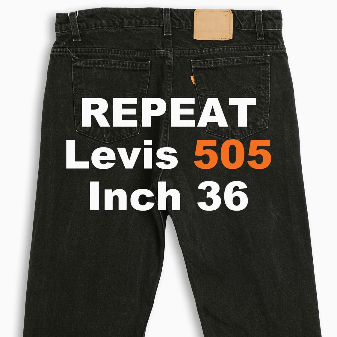 리바이스 505 오렌지탭 흑청 블랙진 90s USA OR50538107 상품이미지1