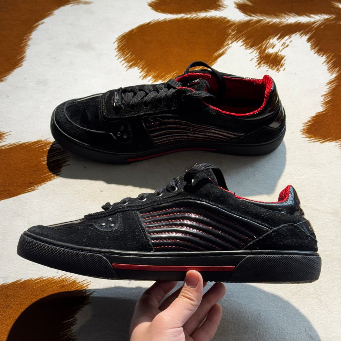 베르사체 컬렉션 스웨이드 스니커즈 44 (285) 상품이미지8