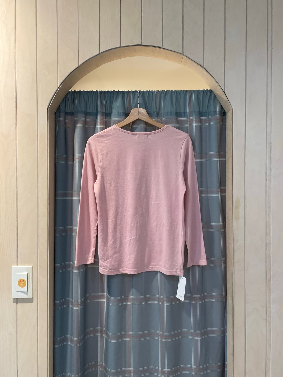 일본빈티지 연핑크 긴팔티 상품이미지4