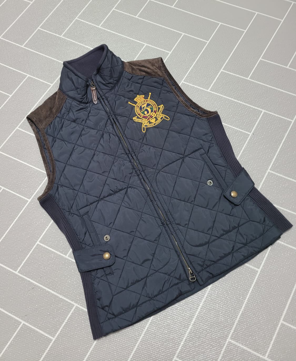 랄프로렌 스포츠 컨트리 라이더스 앤 자키 클럽 퀄팅 베스트 M 상품이미지1