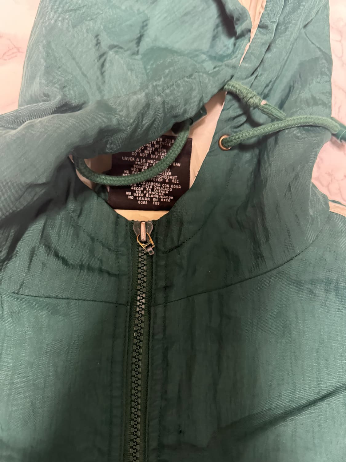 아디다스 심선 빅로고 딥그린 바람막이 점퍼 자켓 올드스쿨 상품이미지5