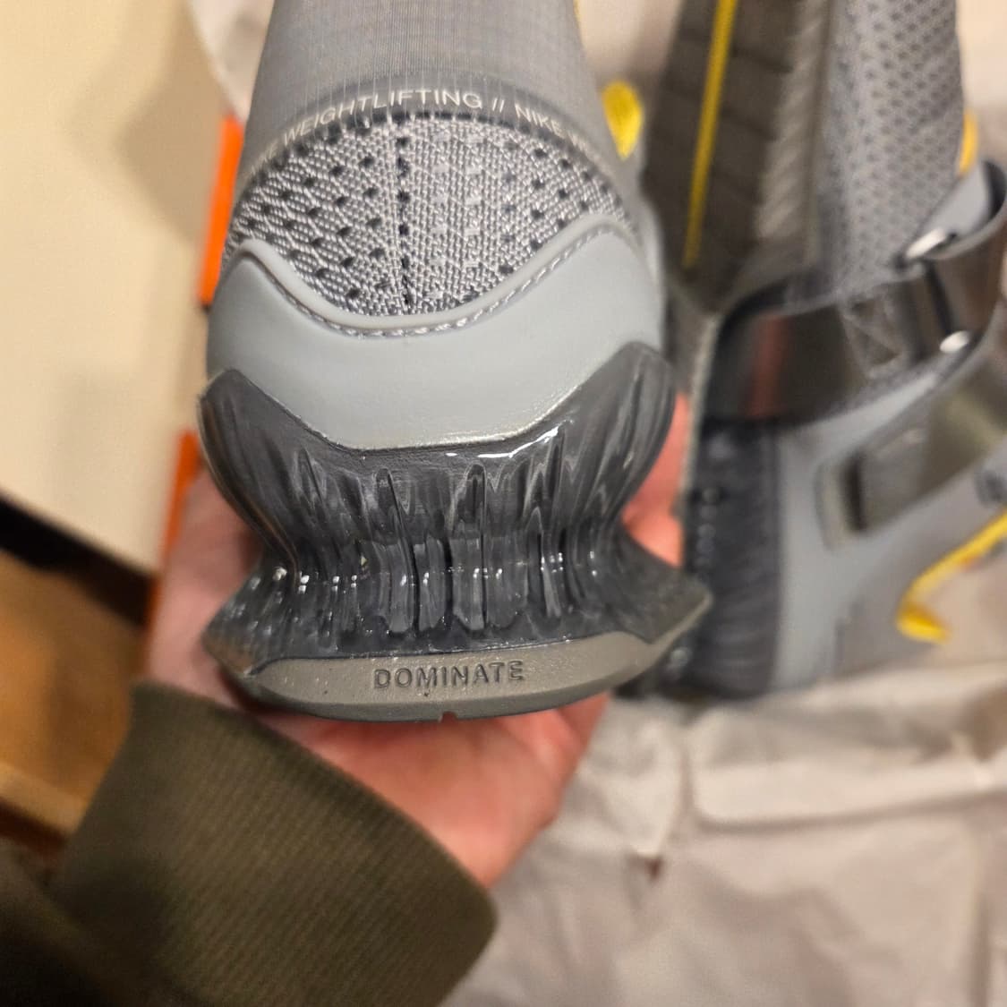 나이키 역도화 로말레오4 100% 새제품 (255 사이즈) 울프그레이 상품이미지6