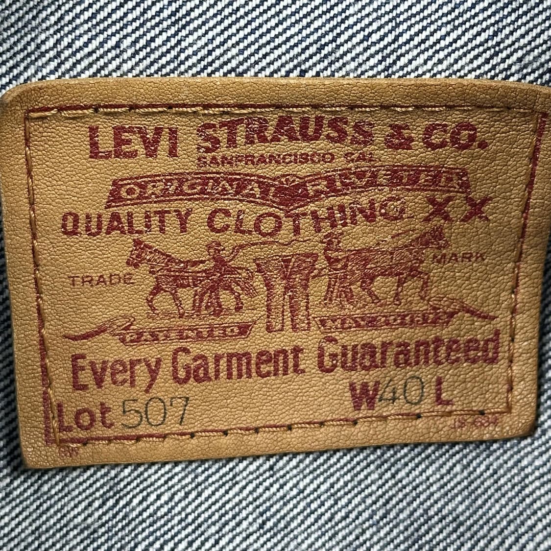 40 리바이스 lvc 빅E 507xx 2세대 트러커자켓 상품이미지6