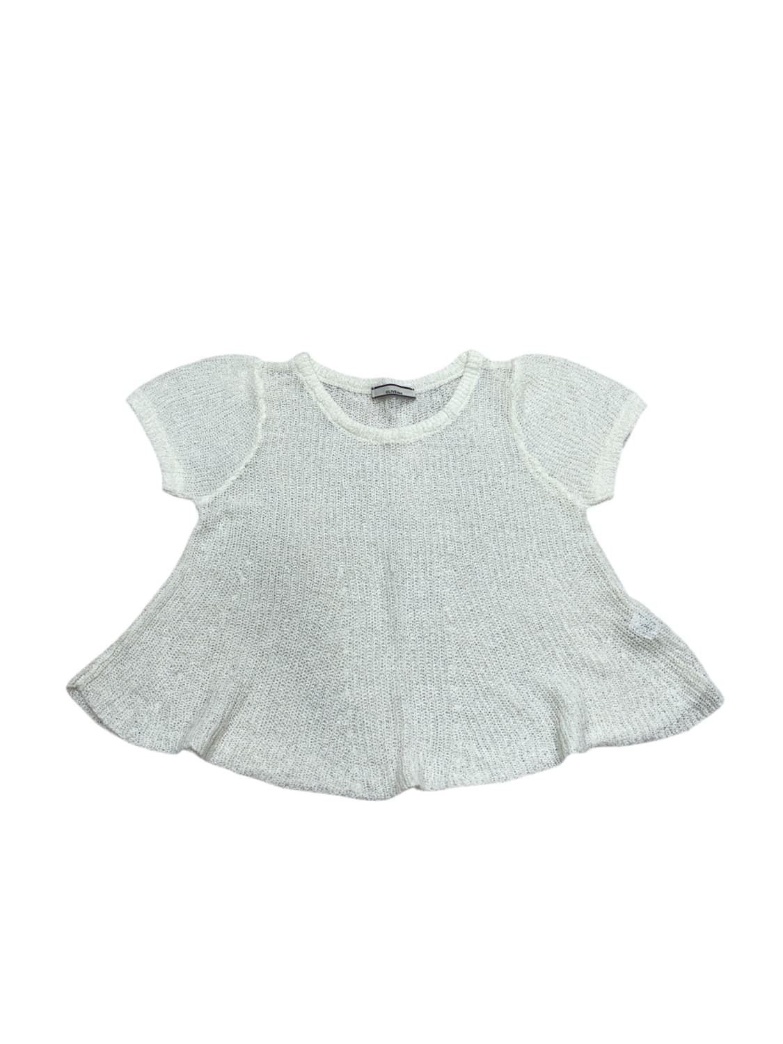 아이보리 플리츠 반팔 니트 상품이미지3