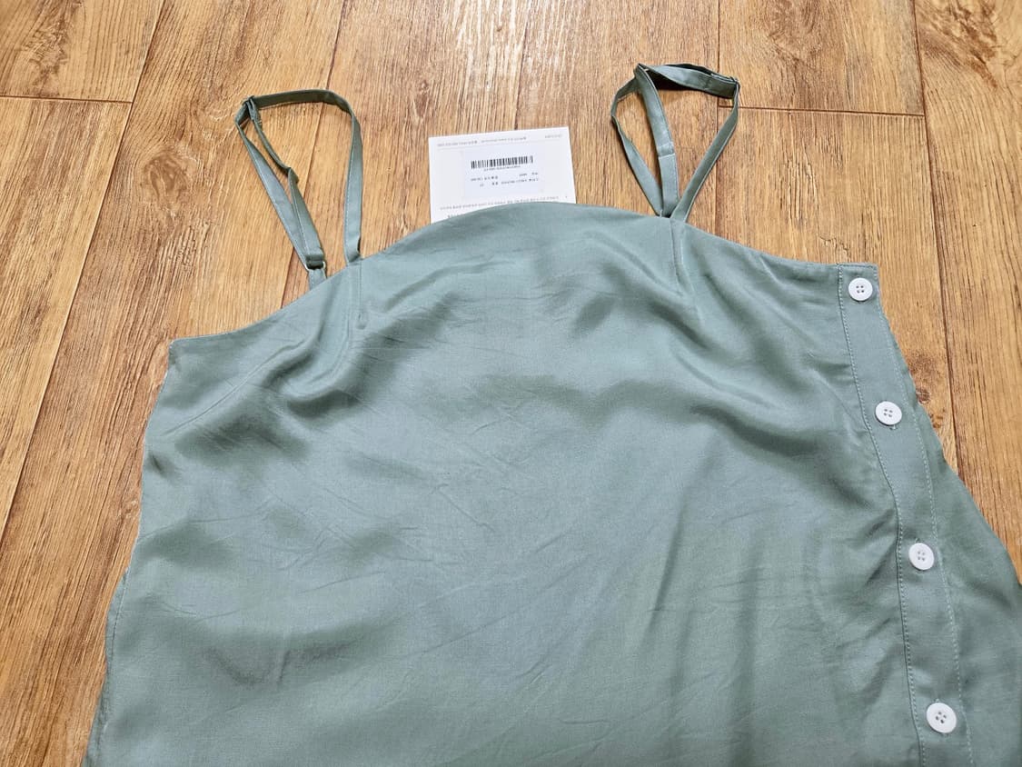 아위(ahwe) 민트그레이 버튼원피스 55-66 새상품 상품이미지7