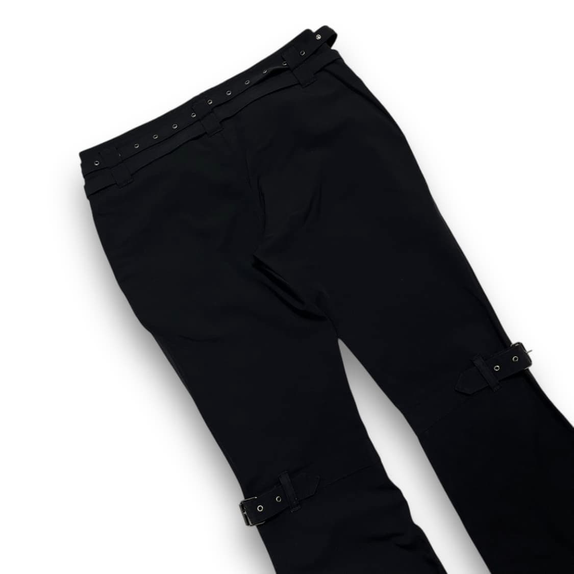 KOUPS 락시크 4중 본디지 허리 디테일 포인트 부츠컷 팬츠 상품이미지4