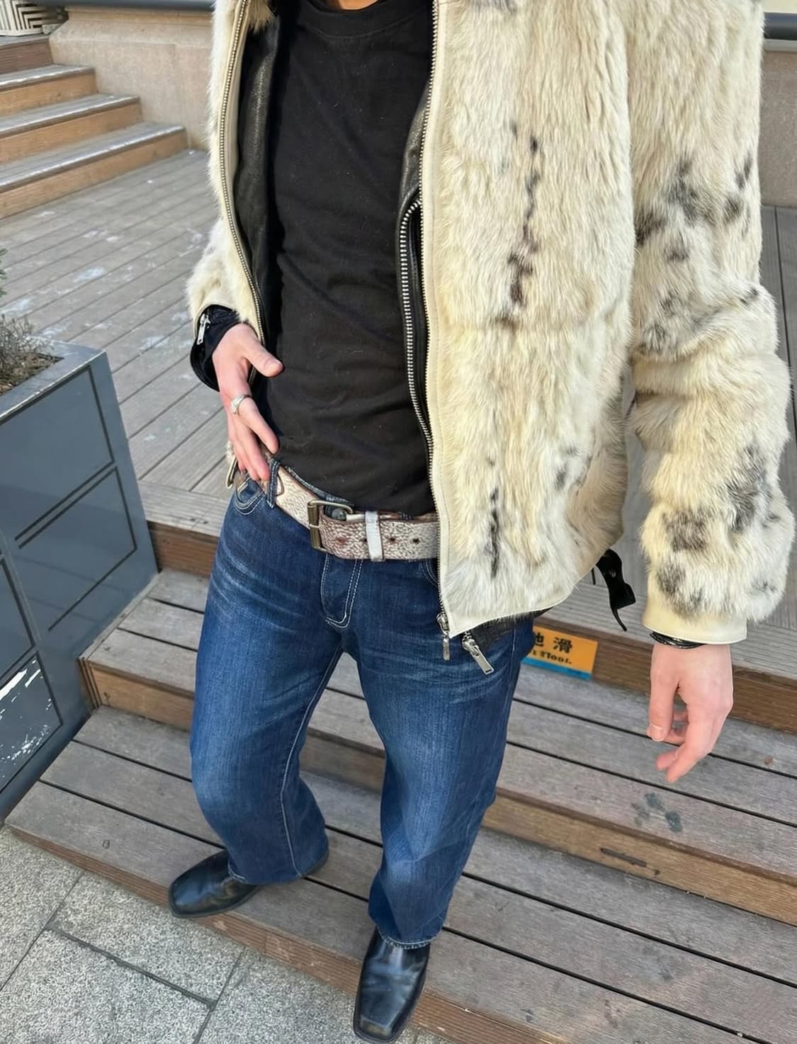 래빗퍼 램스킨자켓 상품이미지1