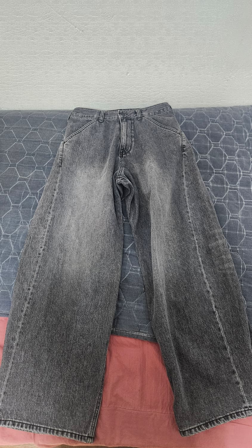 해칭룸 와이드 커브진 2사이즈 판매 상품이미지1