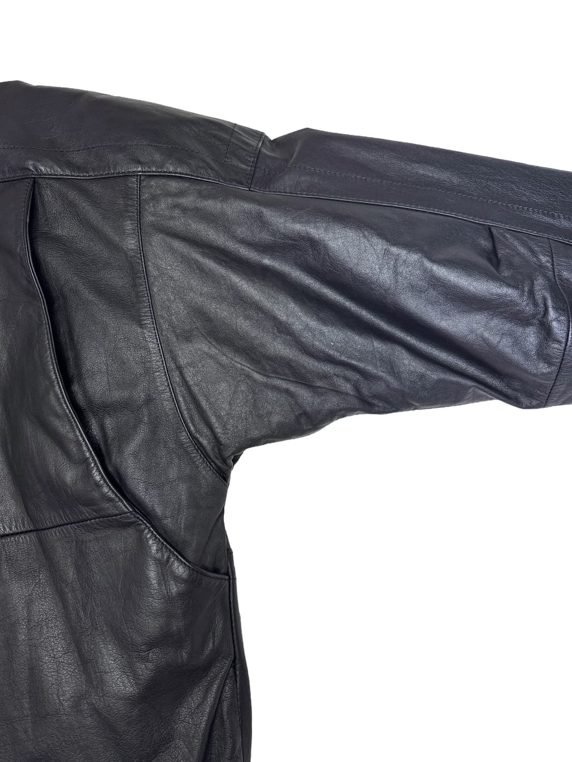 빈티지 90s 발렌티노 VALENTINO UOMO 레더 자켓 L 상품이미지9