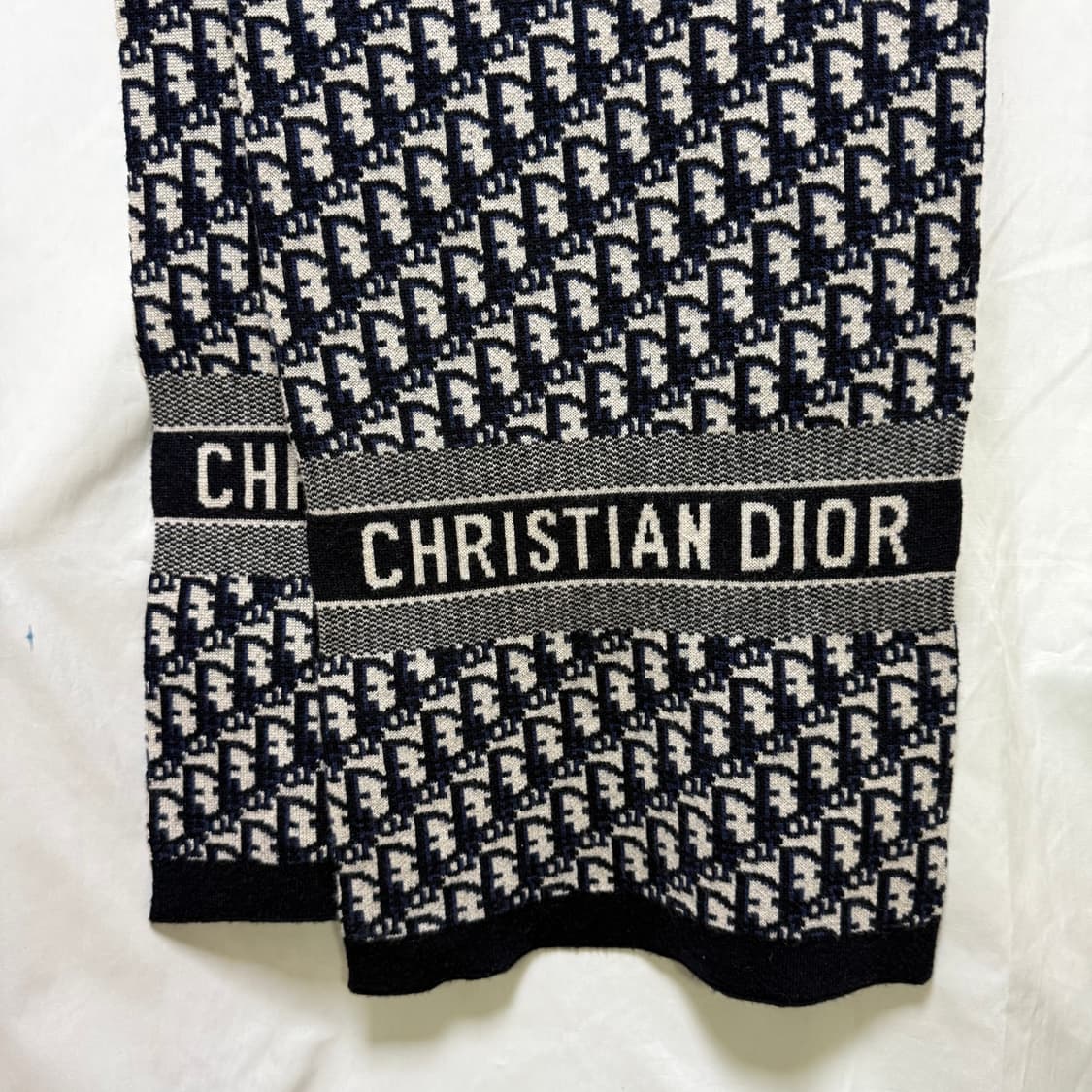 디올 오블리크 리버서블 캐시미어 롱 니트 머플러 목도리 상품이미지2