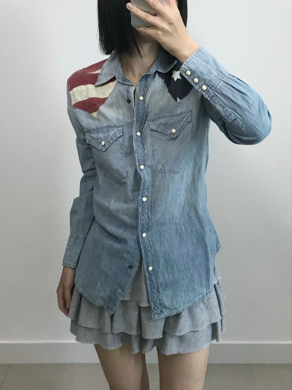 폴로 데님앤서플라이 성조기 웨스턴 데님 셔츠 상품이미지1