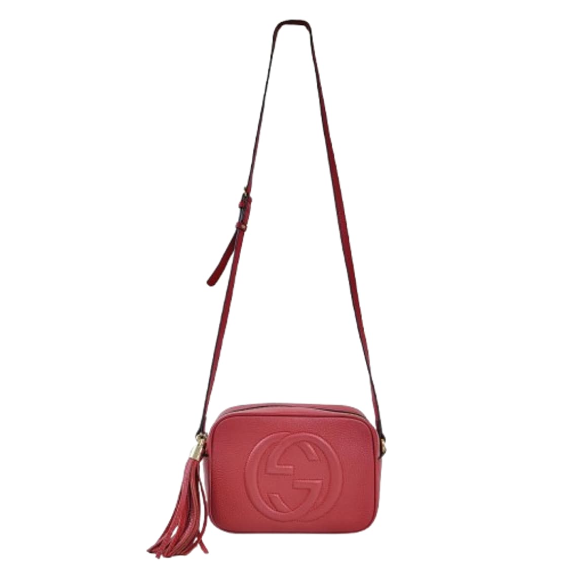 정품 구찌 소호 디스코백 레드 스몰 상품이미지8