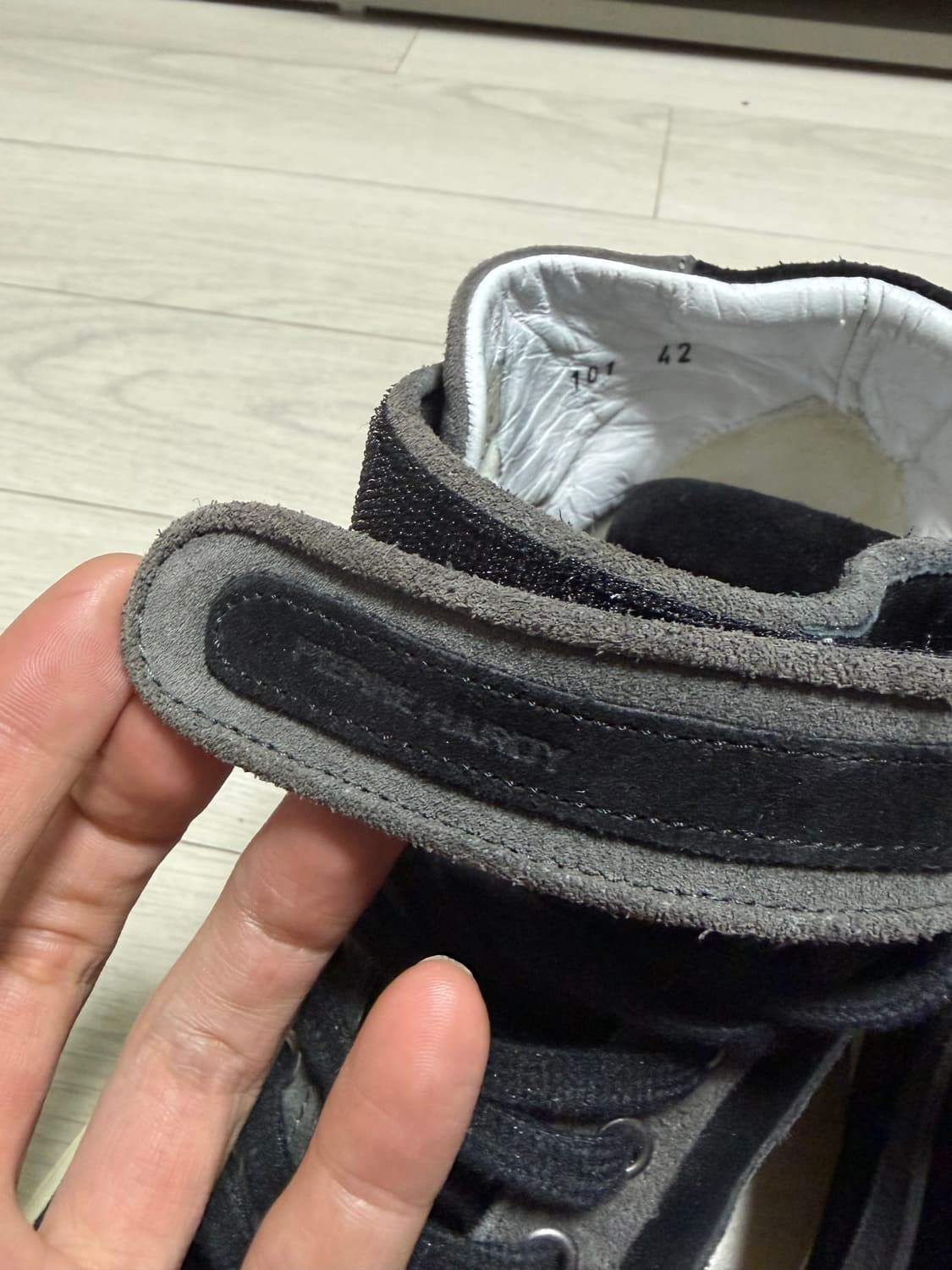 피에르 하디 콜로라마 블랙 벨크로 하이탑 블랙 스니커즈 42 상품이미지2