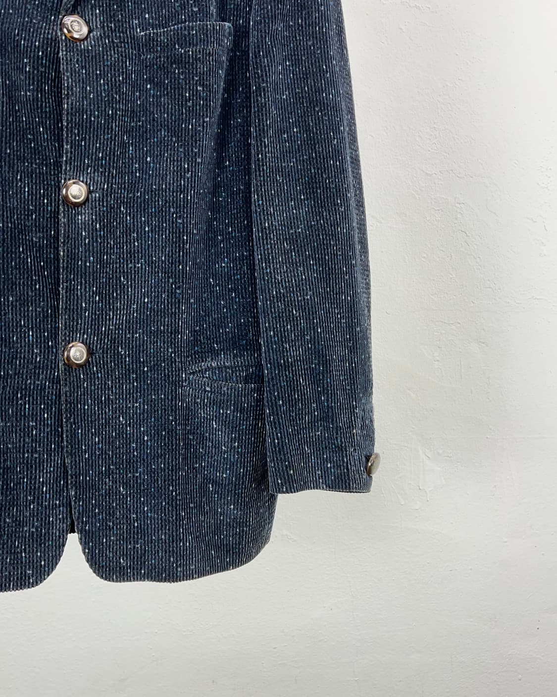 베르사체 진스 꾸뛰르 코듀로이 골덴 헤링본 부클레 3b 블레이저 자켓 상품이미지5