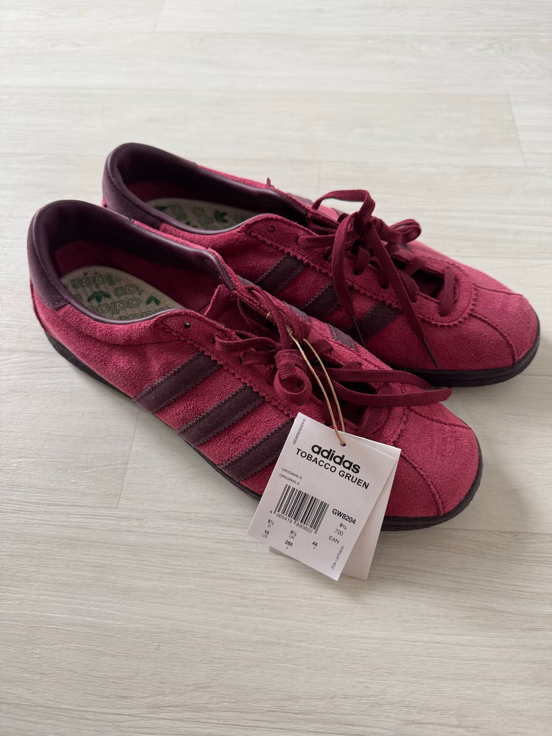 (새상품)아디다스 토바코 그루엔 컬리지에이트 버건디 280 상품이미지2